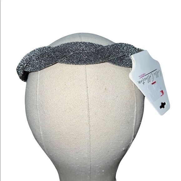 Lulla Collection by Bindaya Silver & Black Sparkle Headband One Size New - Picture 1 of 3